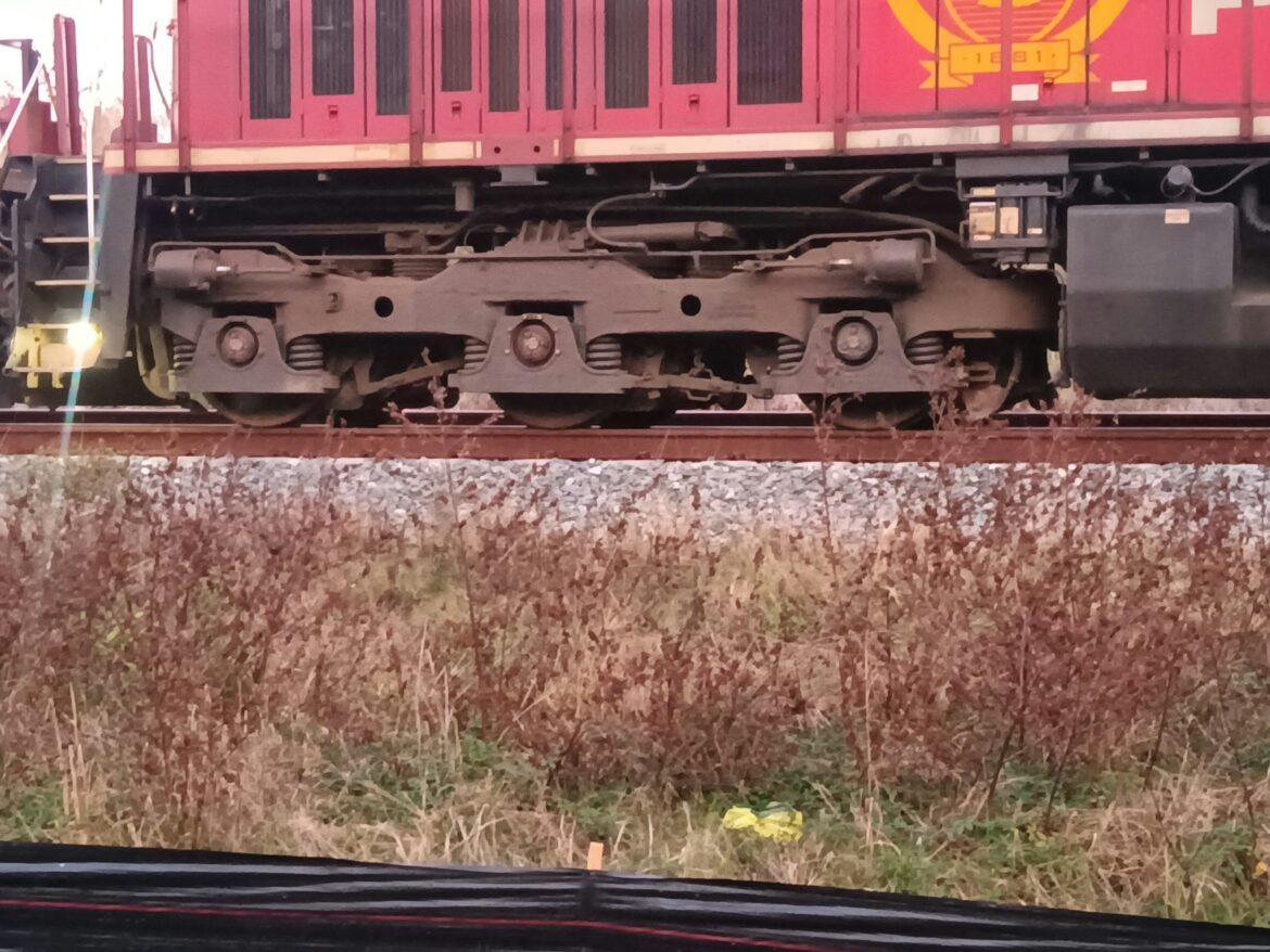 crveni voz koji putuje niz železničke pruge pored visoke trave, Železnička nesreća u Ražani