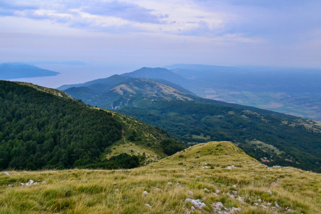 travnato brdo sa vodenom površinom u daljini, turizam u Srbiji