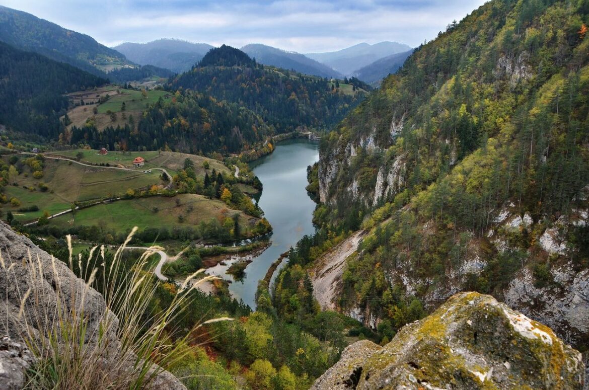 Tarski_pejzaž,_jezero_Spajići,_Nacionalni_park_Tara jezero_Spajici, Nacionalni park Tara