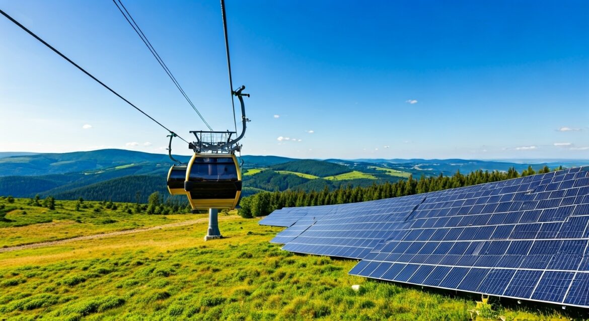 gondola sa solarnim panelima, Solarna Elektrana
