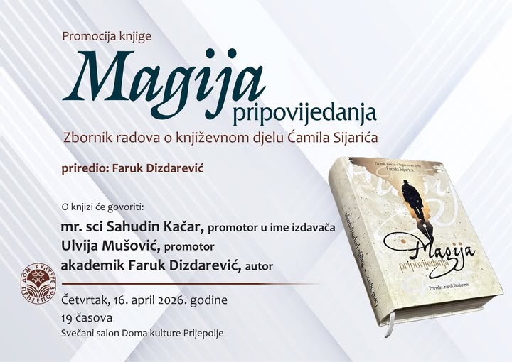 Magija pripovijedanja Ćamila Sijarića: Promocija zbornika u Prijepolju i značaj njegovog književnog nasleđa 2 Magija pripovijedanja Ćamila Sijarića